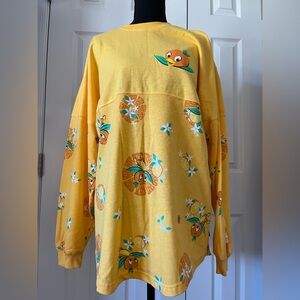 Disney Parks Orange Bird Oversized Spirit Jersey Longsleeve Size M